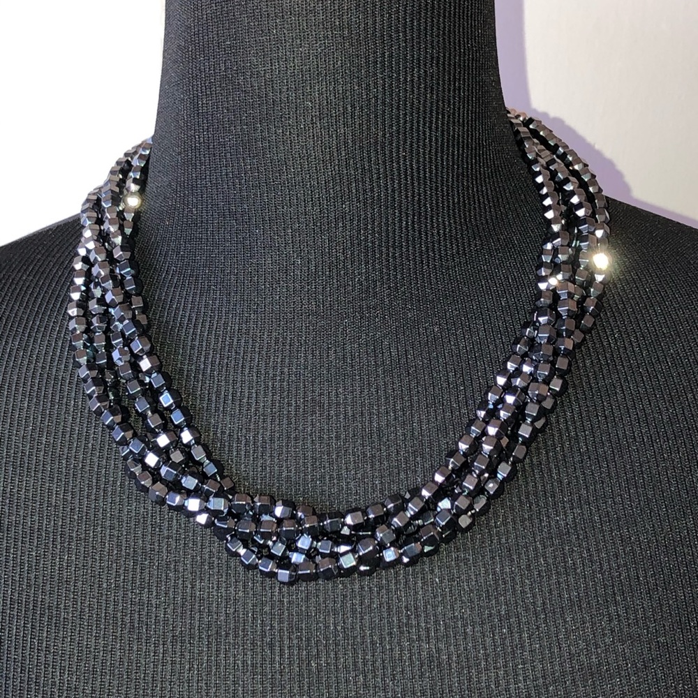 Hematite Multi Strand Necklace - image 7